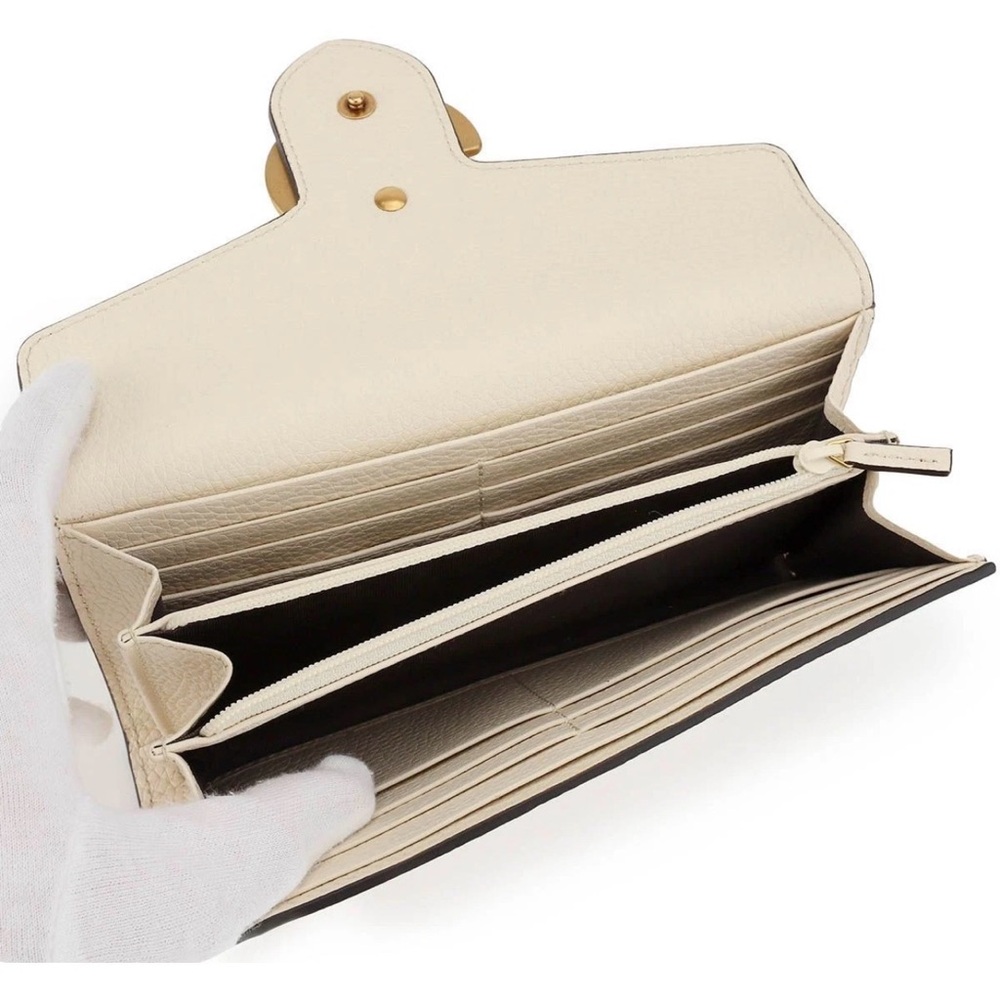 Gucci Ivory Leather Clutch with Gold GG Logo 779776 A7M0T 9522 model❌❌SOLD LOCAL - Picture 2 of 11